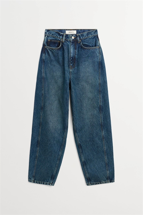SKALL STUDIO BILLE BARREL JEANS WASHED DARK BLUE